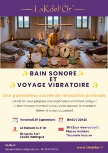Atelier – Bain sonore et voyage vibratoire